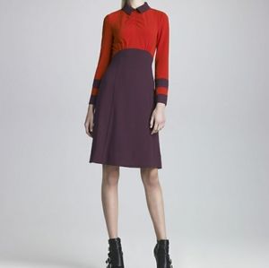 Marc by Marc Jacobs Corvette red color block dress